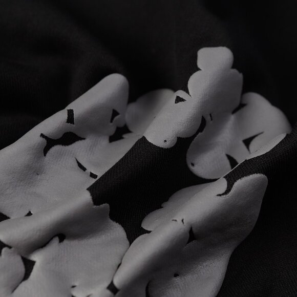 Denim Tears Black Embossed Print Hooded Sweatshirt - Picture 6 of 8